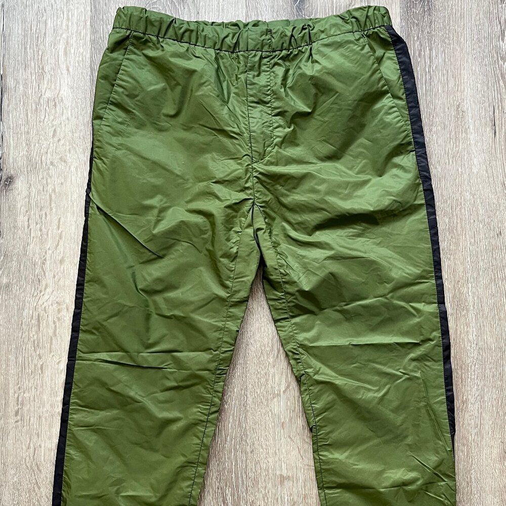 PRADA NYLON STRIPE JOGGER PANTS - 32" WAIST